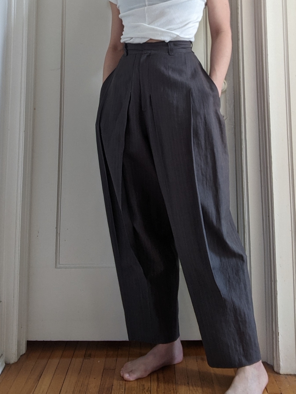 Japanese Vintage Designer Barrel Trousers